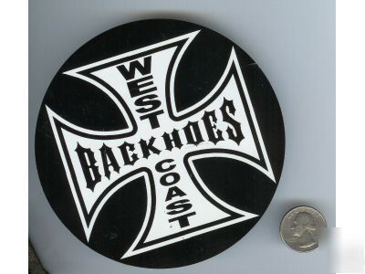 Wc backhoes decal for backhoe excavating lover
