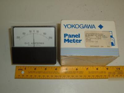 Yokogawa dc current meter panel 6122321A 0-250 amp 