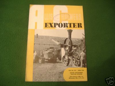 Allis-chalmers exporter magazine - june 1938 tractor