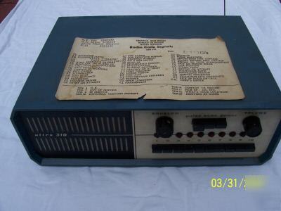 Anitque scanner police radio 1970 ultra 310 