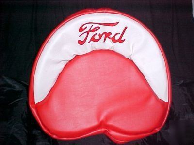 Ford tractor pan seat cover 8N, 9N red/white