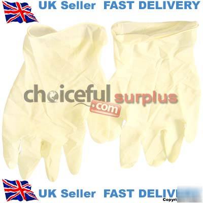 New brand large latex gloves pack of 100