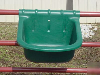 Poly green small fence/gate feeder (free shipping)