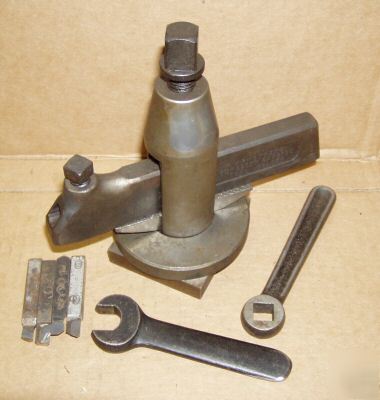 Tool post and holder for unknown lathe.