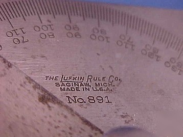 Vintage lufkin no. 891 steel machinist's angle gauge