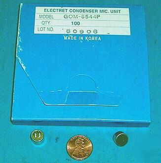GOM6544P electret condenser microphone unit 100PC lot