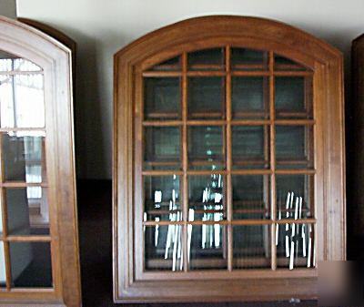 High end commercial grade solid walnut windows