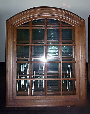High end commercial grade solid walnut windows
