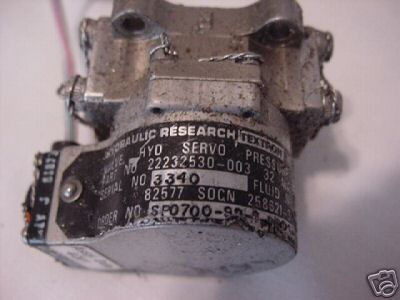 Hr textron valve hyd servo pressure control (f/c 81873)