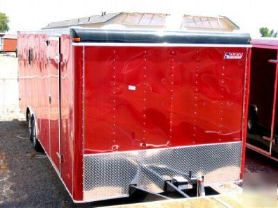 New pace race car cargo enclosed trailer 20' ramp auto