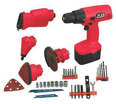 New xg power 18 volt 5 in 1 rechargeable tool kit 