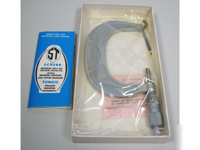 Nos tumico outside micrometer 854-r ratchet 3-4