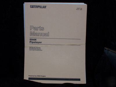 Original caterpillar 594H pipelayer parts manual