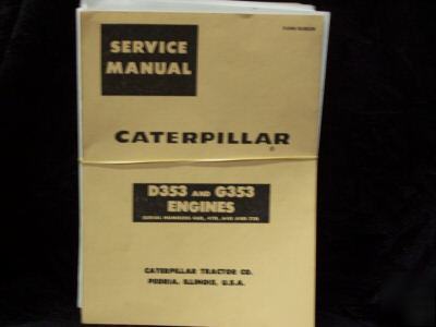 Original caterpillar D353 & G353 engines service manual