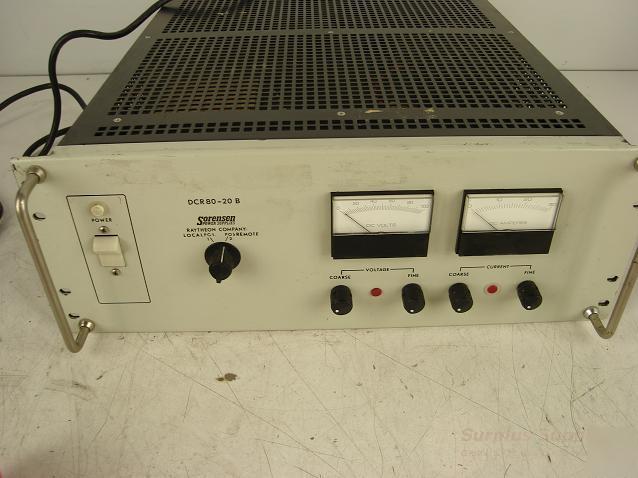 Sorensen DCR80-20B dc power supply
