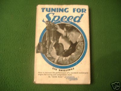 The motorcycle - tuning for speed by slide rule - book
