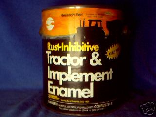 Tractor & implement paint/enamel-1GAL-hesston red-brown