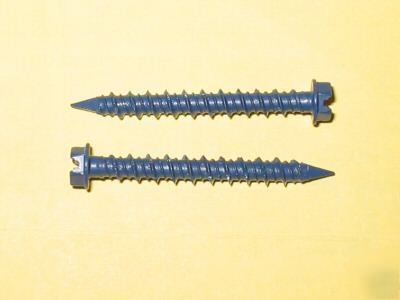 2,500 concrete screws - hex head size: 3/16 x 2-1/4