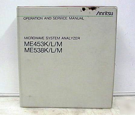 Anritsu ME453/538/k/l/m oper. & service manual