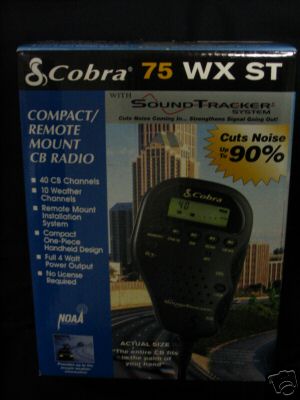 Cobra 75 wx st cb radio with magnetic mount antenna