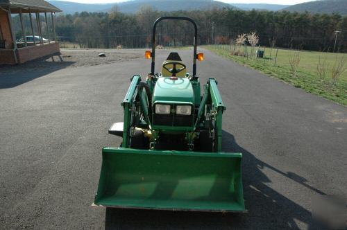 John deere 2210 with loader and mower deck