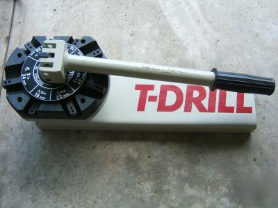 T-drill t-30G t-30 g, nd-54 notcher, bits, case, video