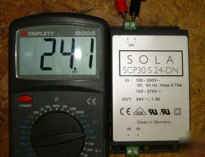 Sola power supply 24 volt dc SCP30 S24-dn din mount