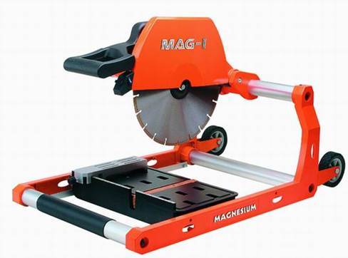 14-inch dry-cutting masonry block tile saw with stand
