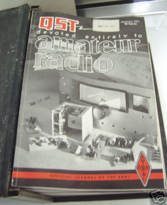1971 bound copy of qst journal arrl ham radio lot 1
