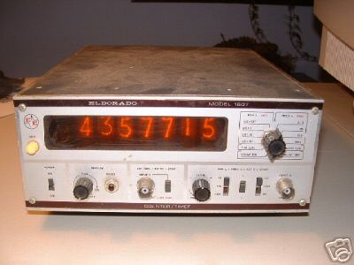 Eldorado counter/timer model 1607, 7 digit nixie tubes