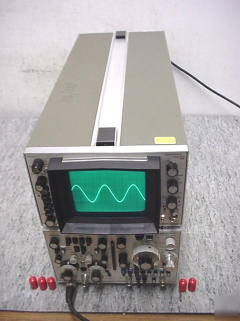 Hp 184A oscilloscope w/ hp 1805A & hp 1825A** tested**
