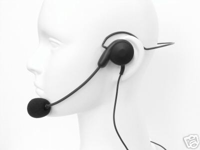 Medium duty ear hanger headset w/mic motorola talkabout