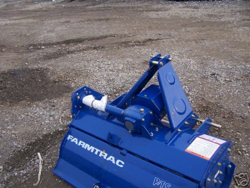 New farmtrac rts-40 3PT rear tiller for compact tractor
