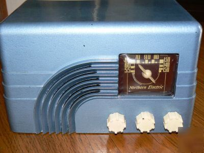 Rainbow northern electric antique tube radio# 5110WORKS