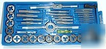 Sae tap and die set : 40PC : wholesale hand tools