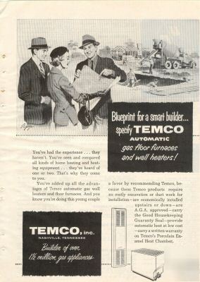 Temco inc furnace heaters nashville tn ad 1955