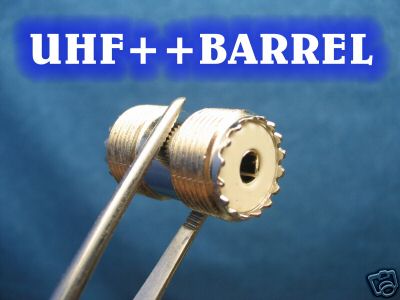 Uhf barrel+++cb antenna connector+++12 in lot.