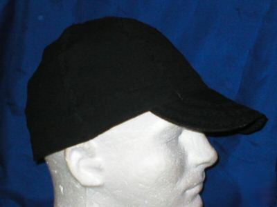 Welding biker hat hats cap caps black - canvas