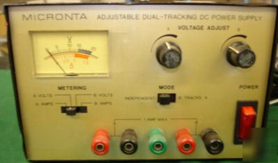 Micronta adjustable duel-tracking dc power supply 22121