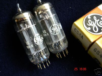  2 x ge 6S4A 6S4 nos tube for amp