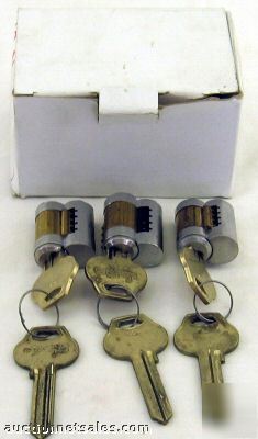 3 corbin russwin cylinder lock keyway N19 w/ uncut key