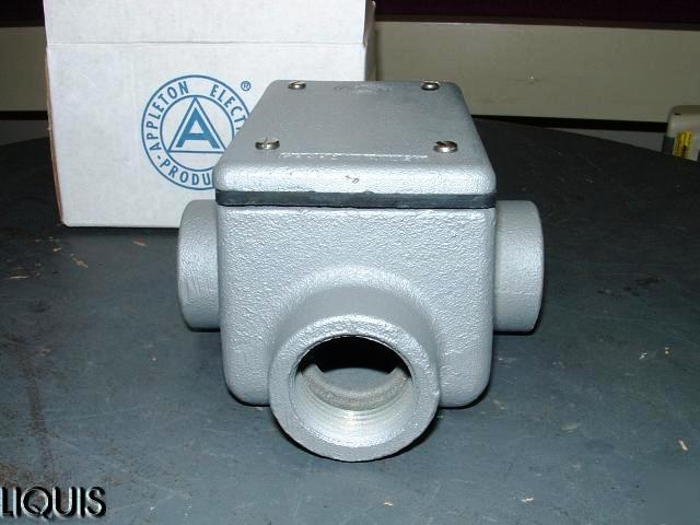 Appleton fdt-1-100 cast device box for metal conduit
