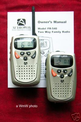 Audiovox 2-way family cb radios (2 ea) model fr-540