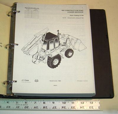Case parts book - 780 ck loader backhoe - 1980