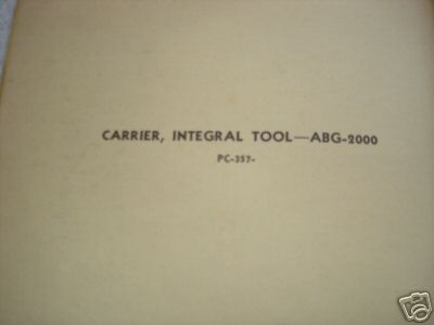 John deere integral tool carrier-abg-2000 parts cat. 