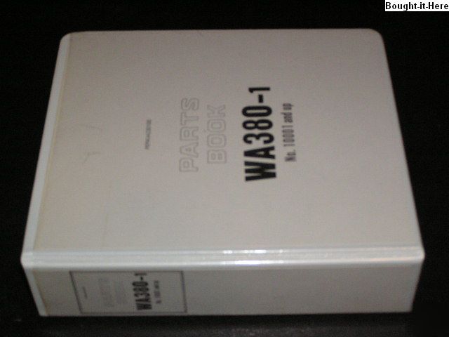 Komatsu WA380-1L wheel loader parts book 10001-up