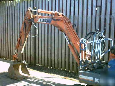 Kubota kh 41 1.5 ton mini digger excavator, longest arm