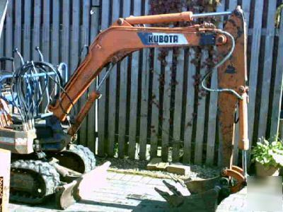 Kubota kh 41 1.5 ton mini digger excavator, longest arm