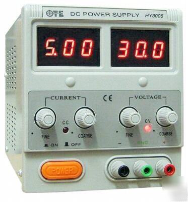 Mastech linear variable dc power supply 0-30 v @ 0-5 a