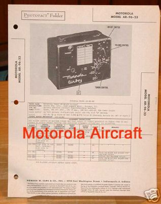 Motorola ar-96-23 vlf recvr / original service manual